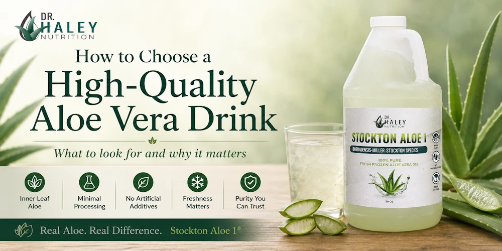 how to choose a quality aloe vera drink