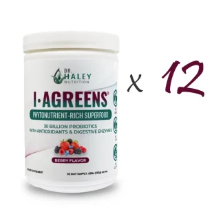 IaGreens Vegetable and Fruit Powder Canister bundle of 12 30 servings each