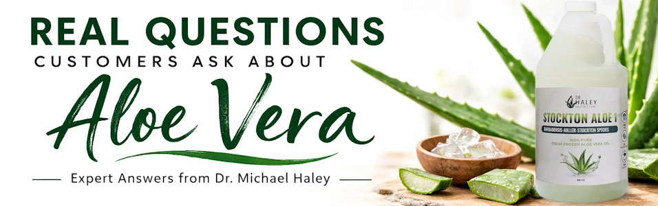 Real Questions about Aloe Vera Banner